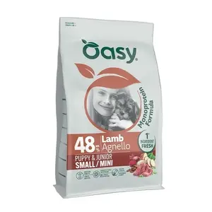 Сухой корм для щенков Oasy One Animal Protein Small/Mini с ягненком 0.8 кг