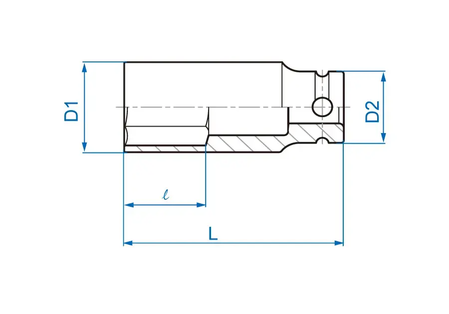King Tony 4435M 1/2" Impact Socket 21 mm Photo 2