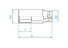 King Tony 4435M 1/2" Impact Socket 21 mm Photo 2