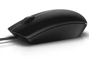 DELL MS116 компьютерная мышь Офисная Для обеих рук USB тип-A Оптический 1000 DPI