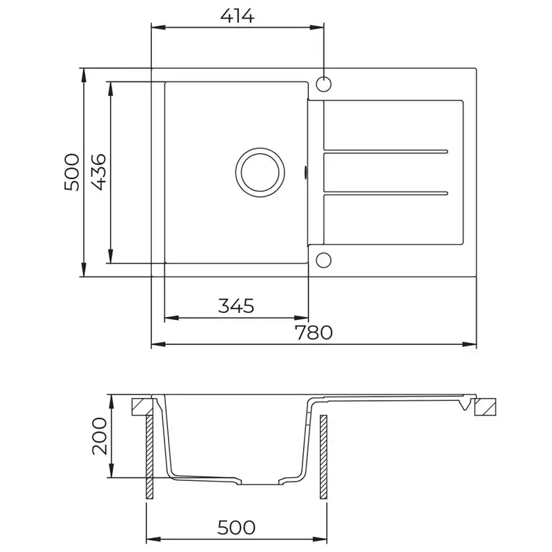 Helika Tesa SQT101-601AW Kitchen Sink Photo 3