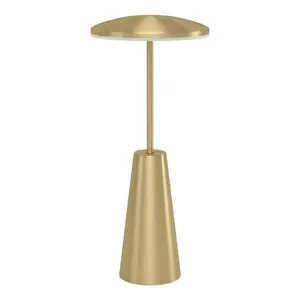 EGLO PICCOLA LED galda lampa, ar akumulatoru, misiņa krāsa, IP54, 2400-4000K