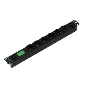 APC Easy Rack PDU, Basic, Horizontal, 1 Phase, 2.3kW, 230V, 10A, 6 x SCHUKO and 1 x C13 outlets, IEC60320 C14 input