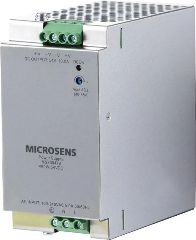 Microsense MS700475 rūpnieciskais DIN sliedes barošanas