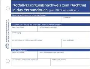 Avery Zweckform Meldeblock Erste Hilfe 313 A6 50 Blatt (313)