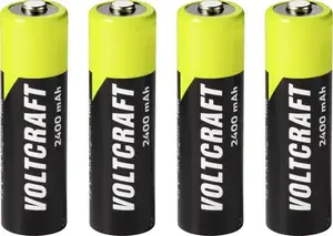 Voltcraft Mignon AA NiMH uzlādējams akumulators 2400 mAh 1.2 V Ready to Use, 4 gab.