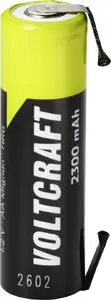 Voltcraft Mignon AA NiMH Rechargeable Battery 1.2V 2300mAh with U-Solder Tag