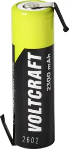 Voltcraft Mignon AA NiMH uzlādējams akumulators 1.2V 2300mAh ar Z-lodēšanas cilni