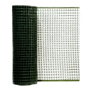 Садовая сетка BESK из полиэтилена, 0.5x10 м, зеленая, размер ячейки 12.7x12.7 мм