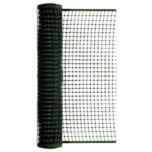 BESK Polyethylene Garden Fencing Mesh 1x10m Green 25.4x25.4mm