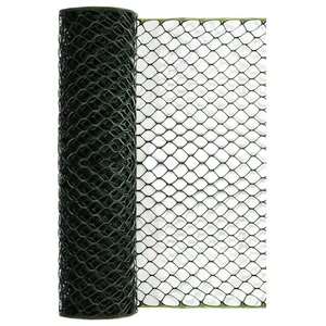 BESK PE Garden Fencing Mesh 1x10m Green 38.1x38.1mm