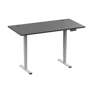 Up Up Bjorn II Adjustable Height Table, Gray Frame, Black M-Size Tabletop