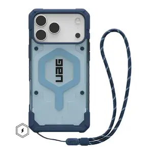 UAG Pathfinder Series Protective Case for Apple iPhone 17 Pro Max, Blue and Transparent