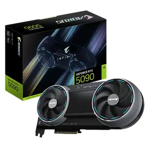 Видеокарта GIGABYTE AORUS GeForce RTX 5090 INFINITY 32GB GDDR7, 512-бит, PCI-E 5.0, 2730МГц, 3xDP 2.1b, HDMI 2.1b