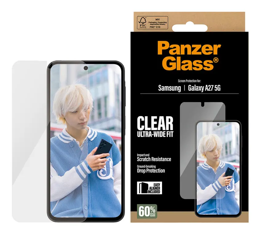 PanzerGlass Ultra-Wide Fit rūdītā stikla ekrāna