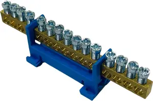 MOREK N15 Neutral Terminal Block, 15x16mm, Blue
