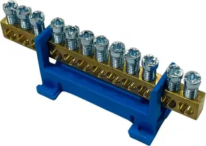 MOREK N12 Neutral Terminal Block, 12x16mm, Blue