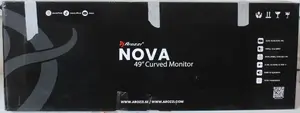 Arozzi Nova 49" Ultrawide VA Monitor, 5120 x 1440, 165Hz, 4ms, HDMI, DisplayPort, USB-C, Black