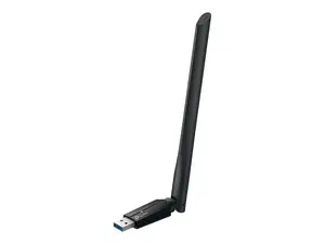 TP-LINK BE6500 Tri-Band Wi-Fi 7 High Gain Wireless USB Adapter | Archer TBE400U Plus | 2.4 GHz, 5 GHz, 6 GHz | 802.11ax | MU-MiMO No | no PoE | Antenna type High-Gain Tri-Band