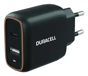 Duracell DRACUSB19-EU 20W USB-C and USB-A Indoor Charger