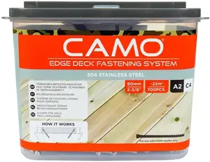 Шуруп по дереву CAMO A2 из нержавеющей стали, 4.2 x 60 мм, 700 штук
