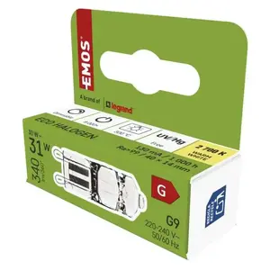 EMOS G9 Halogen Lamp 30W 230V Warm White 300°C