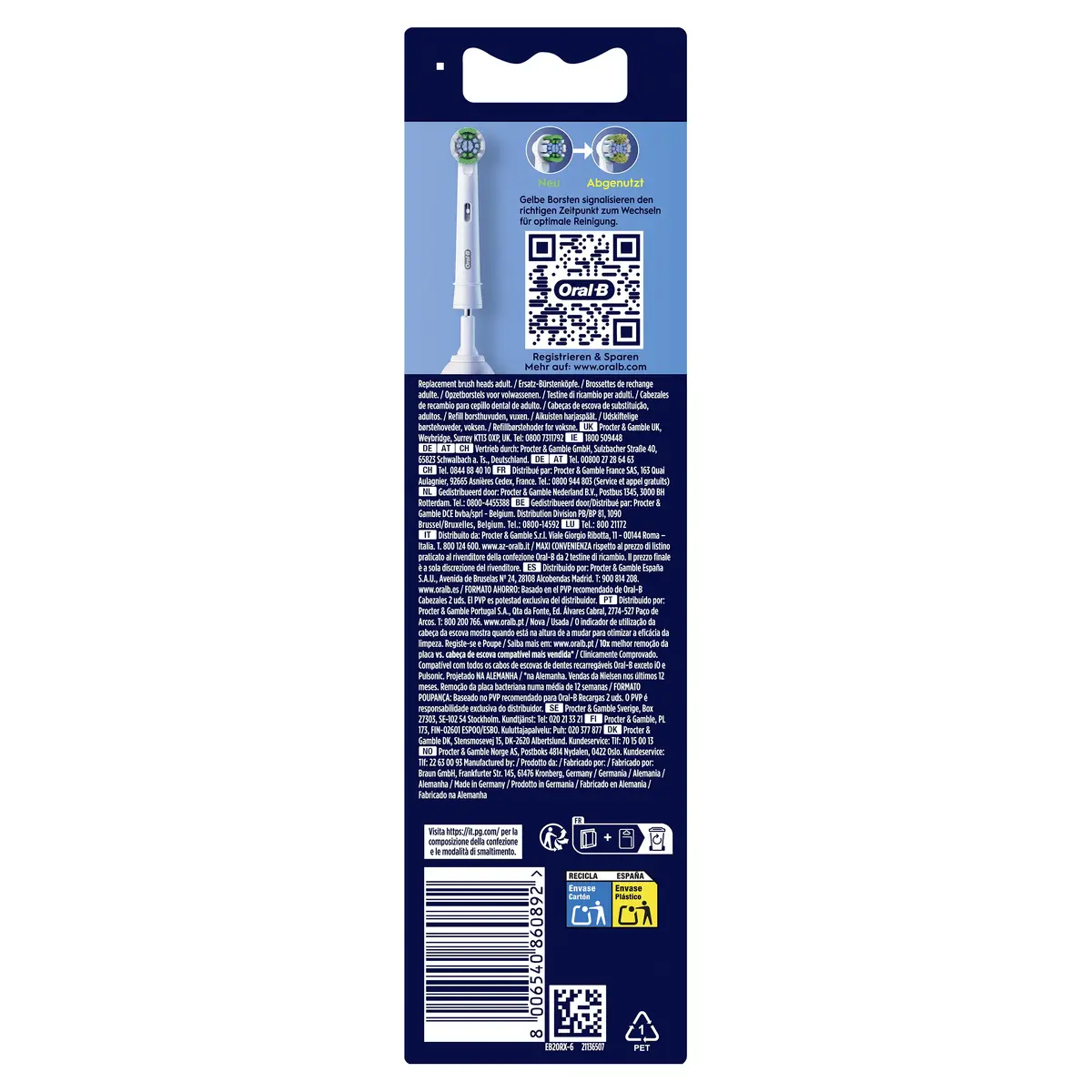 Сменные насадки Oral-B Precision Clean, 6 шт. Photo 2
