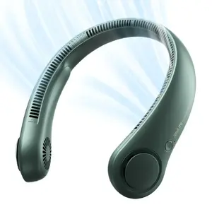 Jisulife Neck Fan 3 pārnēsājams kakla ventilators tumši zaļā krāsā
