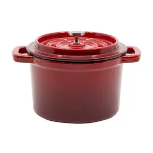 GRAND FEU MINI Cast Iron Pot, 0.65L, Red