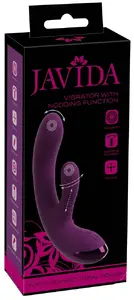 Javida trusīša tipa vibrators ar kustīgu galviņu, dubulto stimulāciju un 4 motoriem