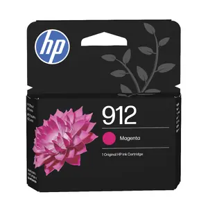 HP 912 Magenta Original Ink Cartridge, Standard Yield