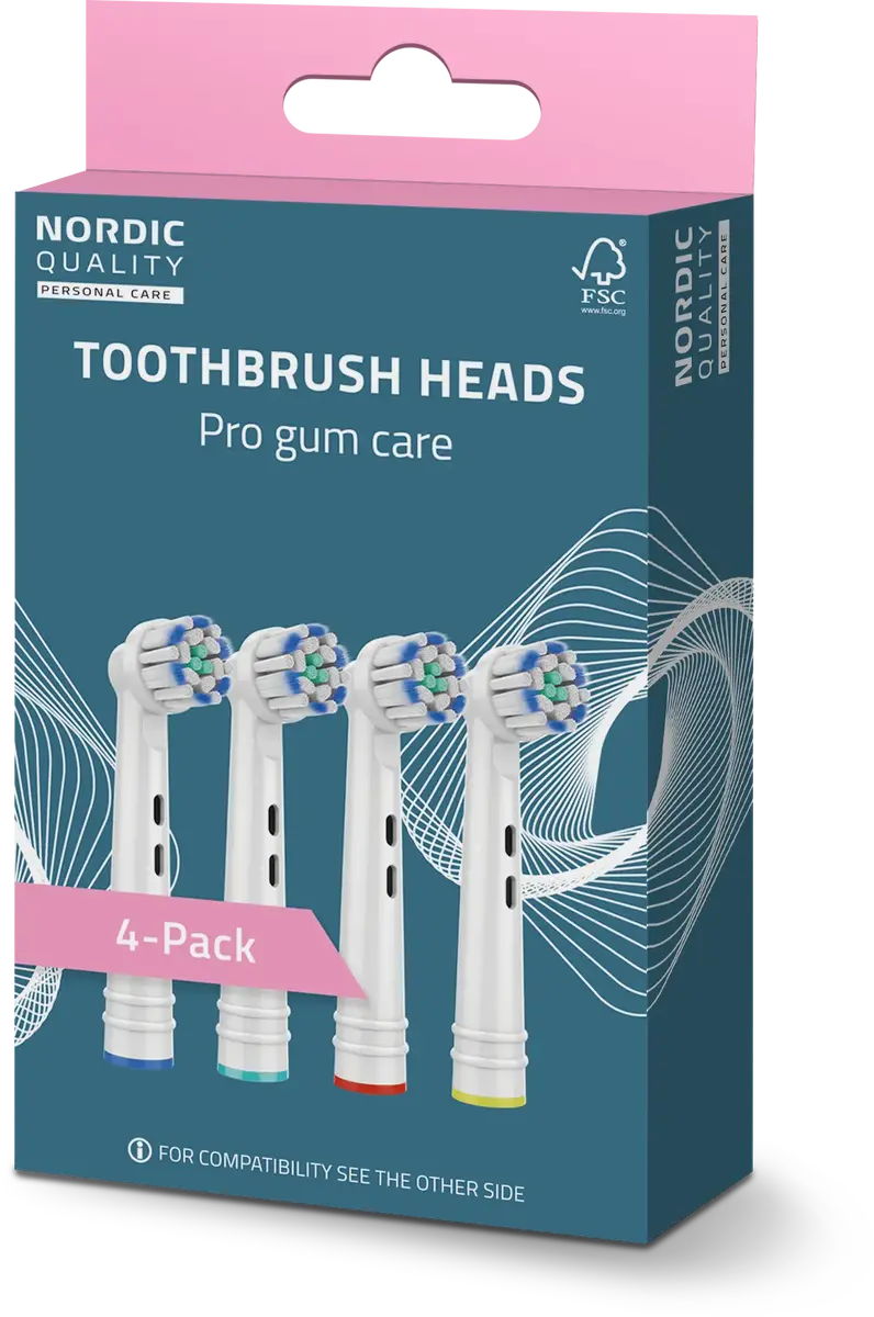 Насадки Nordic Quality Pro Gum Care, 4 шт. Photo 3