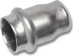 SANHA NIROSAN nerūsējošā tērauda līkums 45° 54 mm, vienas uzmavas