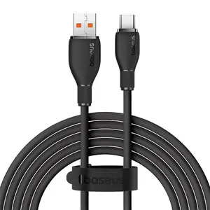 Baseus Pudding Series USB-A to USB-C Charging Cable 100W 1.2m Black
