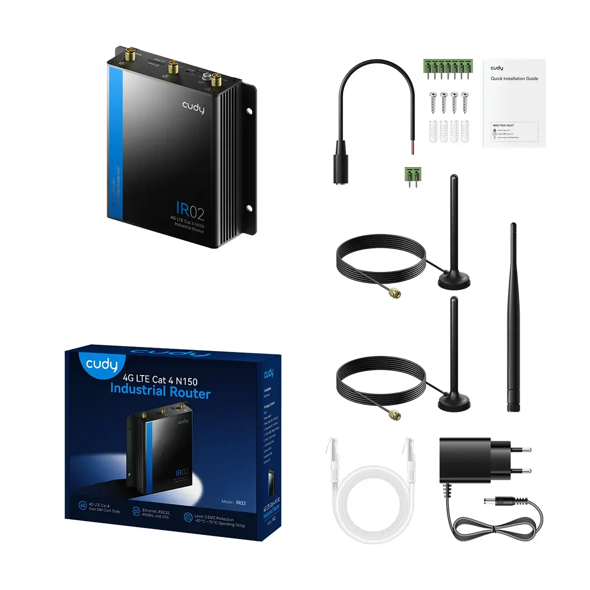 Cudy IR02 4G LTE Cat 4 Industrial Wi-Fi Router Photo 4