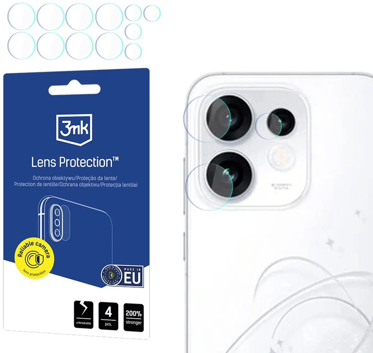 3MK objektīva aizsargs Oppo Reno 16