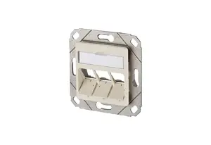 Розетка Schneider Electric BTR NETCOM 1309161102-E 3-портовая модульная белая