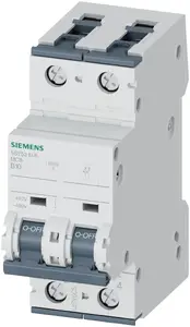 Siemens 5SY5210-6 Miniature Circuit Breaker 2P B10 10kA 400V