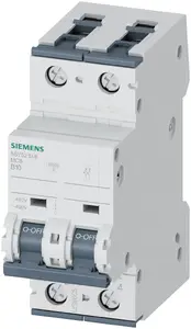 Siemens Miniature Circuit Breaker UC 10KA 2P B10 10A 400V IP20