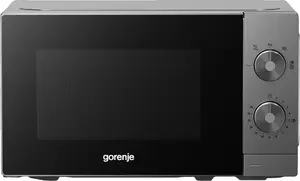 Solo mikroviļņu krāsns Gorenje MO20E1T4 uz galda liekama 20 L 700 W nerūsējošais tērauds ar rotējošu vadību un 5 jaudas līmeņiem