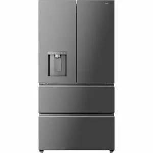 Ledusskapis ar saldētavu DREAME Fizz Fresh French Door 183cm, 540L, E-klase, INOX, No Frost