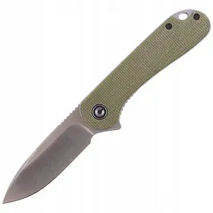 Складной нож CIVIVI Elementum, сталь D2, рукоять из оливковой микарты C907S
