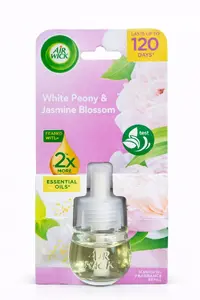 Air Wick Essential Oils White Peony & Jasmine Blossom Electric Air Freshener Refill 19 ml
