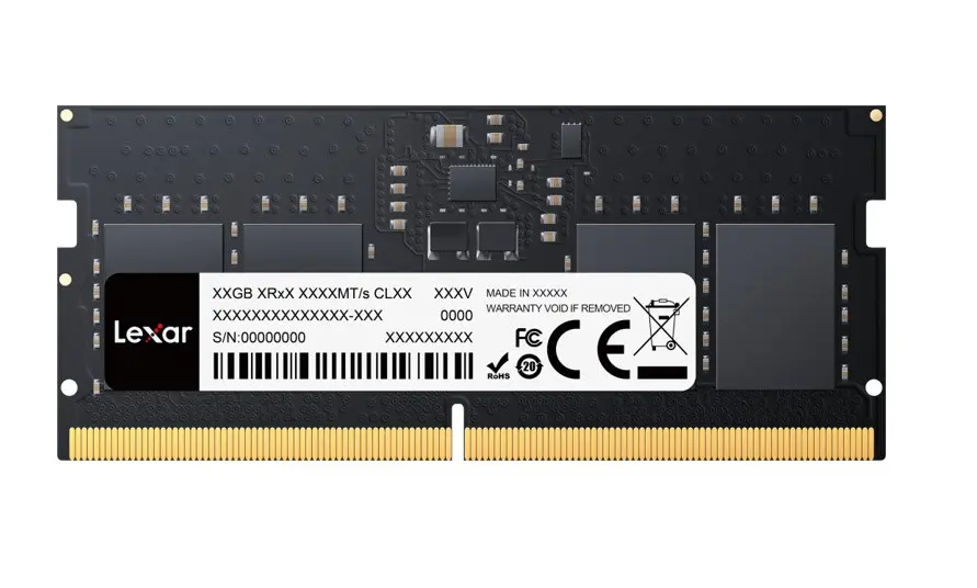 Lexar 24GB DDR5 5600MHz SO-DIMM atmiņas
