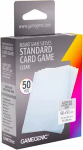 Gamegenic Board Game Sleeves Standard 66x91 mm Clear 50 Pack