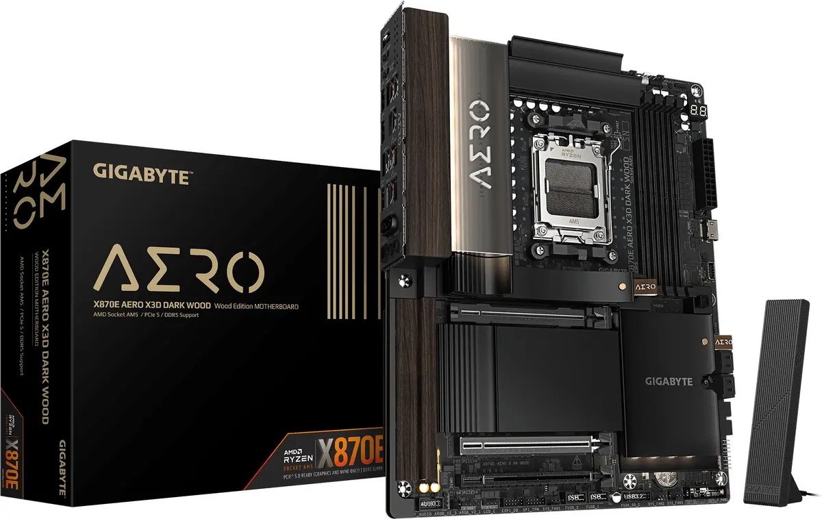 Gigabyte X870E AERO X3D DARK WOOD