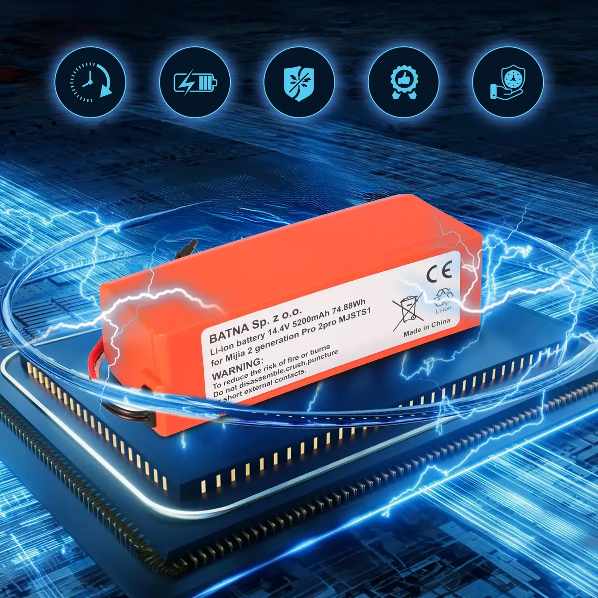 Аккумулятор Extralink EX.22905 для робота-пылесоса Xiaomi Photo 2