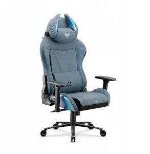 Diablo Chairs X-Horn 2.0 Rainbow Blue spēļu krēsls, auduma apdare, Normal izmērs