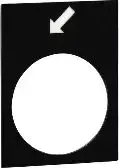Schneider Electric Tabliczka opisowa biała prostokątna 30 x 40mm START-KLAKSON (ZB2BY4935)