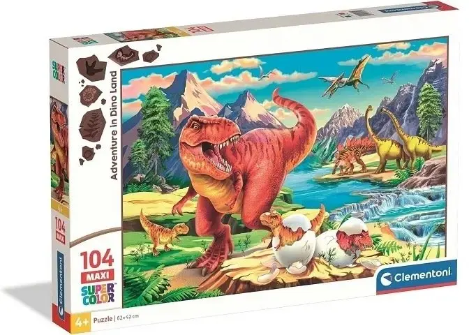 Clementoni Maxi puzle Piedzīvojumi dinozauru zemē
